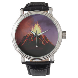 Hawaiische Insel-Vulkan Armbanduhr