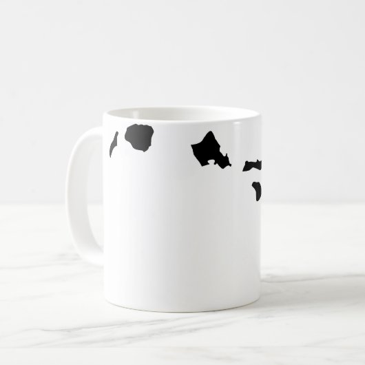 Hawaiische Inseln Kaffeetasse (Vorderseite Links)
