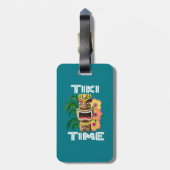 Hawaiische Inseln Tiki Statue Gepäckanhänger (Rückseite vertikal)