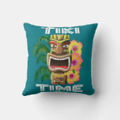 Hawaiische Inseln Tiki Statue Kissen (Rückseite)