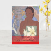 Hawaiische Karte der Mutter Tages (Gelbe Blume)