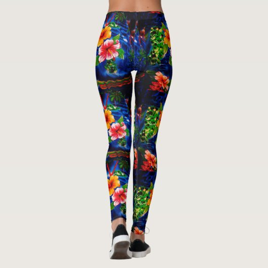 Hawaiische Leggings (Rückseite)