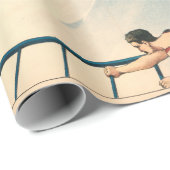 Hawaiische männliche Schwimmer-Zirkusnummer der Geschenkpapier (Rolleneckpunkt)