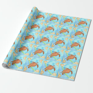 Hawaiische Meeresschildkröte Geschenkpapier