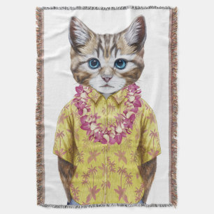 Hawaiische Miezekatze-Katze Decke