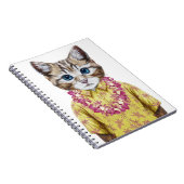 Hawaiische Miezekatze-Katze Notizblock (Rechte Seite)