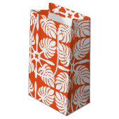 Hawaiische Muster-Geschenk-Tasche Kleine Geschenktüte (Rückseite Schrägansicht)