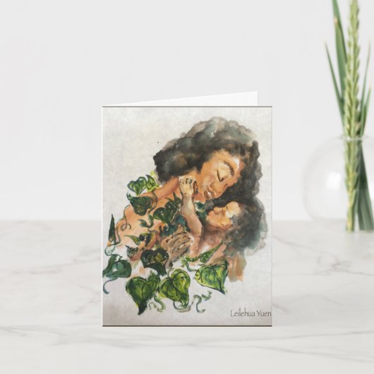 Hawaiische Mutter-Tageskarte Karte (Vorderseite)