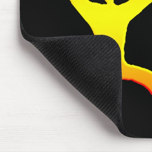 Hawaiische Paddel-Mann-Petroglyphe - Mousepad (Ecke)