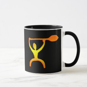 Hawaiische Paddel-Mann-Petroglyphe - Tasse