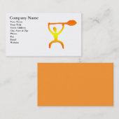 Hawaiische Paddel-Mann-Petroglyphe - Visitenkarte (Vorne/Hinten)