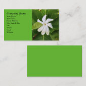 Hawaiische Pikake Jasmin-Blüte Visitenkarte (Vorne/Hinten)