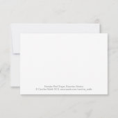 Hawaiische rote Blume Dankeskarte (Rückseite)