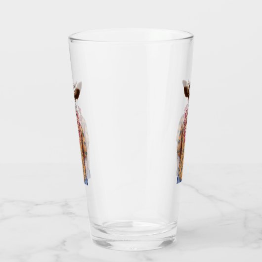 Hawaiische Shirt-Kuh Glas (Rechts)