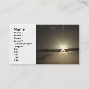 Hawaiische Sonnenuntergang-Visitenkarte Visitenkarte