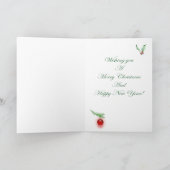 Hawaiische Strand-Weihnachtskarte Feiertagskarte (Innenseite)