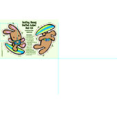 Hawaiische surfende Häschen-Puppen-Ausrüstung u. Stoff (Kachel)