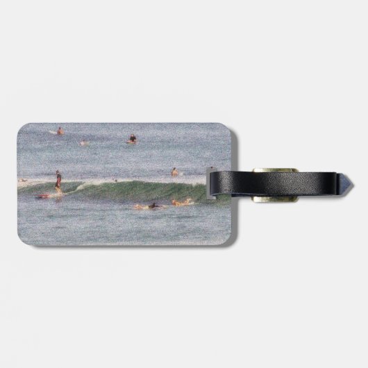 Hawaiische Surfer Waikiki des Gepäckanhängers Gepäckanhänger (Rückseite horizontal)
