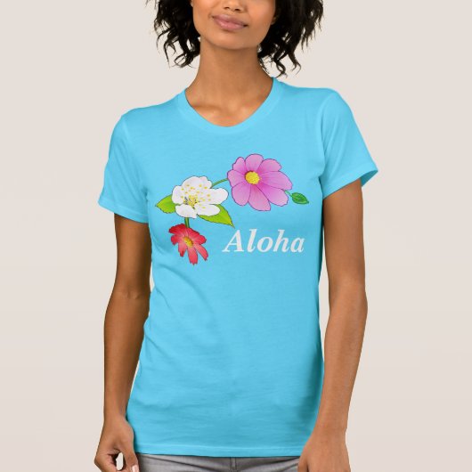 Hawaiische T-Shirts für die Frauen kundengerecht (Vorderseite)