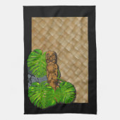 Hawaiische Tiki Lauhala Geschirrtücher 2 (Vertikal)