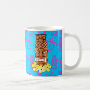 Hawaiische Tiki Maske Kaffeetasse