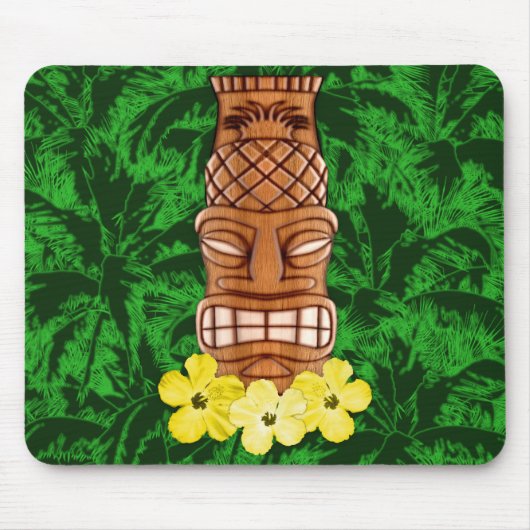 Hawaiische Tiki Maske Mousepad (Vorne)