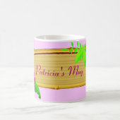 Hawaiische Tropen-Blumenschablonen-Tasse Kaffeetasse (Mittel)