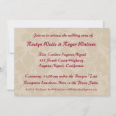 Hawaiische tropische Orchideen-Einladungen Einladung (Rückseite)