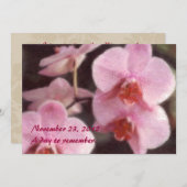 Hawaiische tropische Orchideen-Einladungen Einladung (Vorne/Hinten)