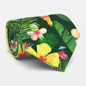 Hawaiische Watercolor-Krawatte Krawatte (Gerollt)