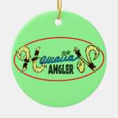 Hawaiischer Angler Keramikornament (Vorne)