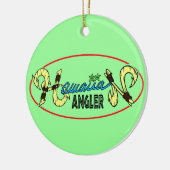 Hawaiischer Angler Keramikornament (Links)