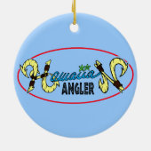 Hawaiischer Angler Keramikornament (Hinten)