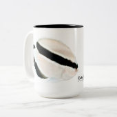 Hawaiischer BanditAngelfish Zweifarbige Tasse (Vorderseite Links)