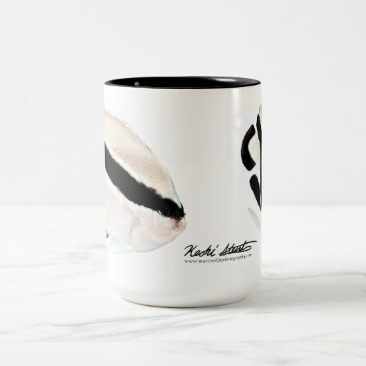 Hawaiischer BanditAngelfish Zweifarbige Tasse (Mittel)