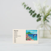 Hawaiischer Delphin Visitenkarte (Stehend Vorderseite)