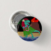 Hawaiischer DinosaurierUkulele Button (Vorne & Hinten)