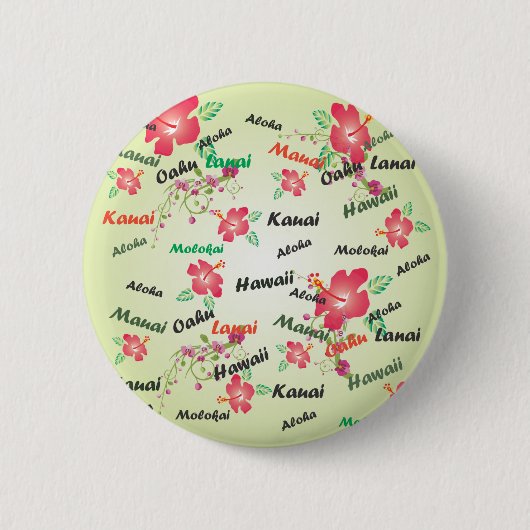 Hawaiischer Druck Button (Vorderseite)