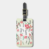 Hawaiischer Druck Gepäckanhänger (Vorderseite vertikal)