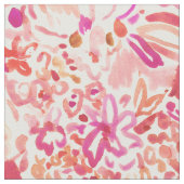 HAWAIISCHER DURCHSCHLAG roter wilder Hibiskus mit Stoff (Nahaufnahme)