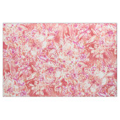 HAWAIISCHER DURCHSCHLAG roter wilder Hibiskus mit Stoff (Fat Quarter (45,7 x 55,9 cm))