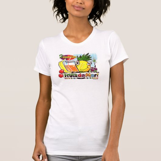 hawaiischer Durchschlag T-Shirt (Vorderseite)