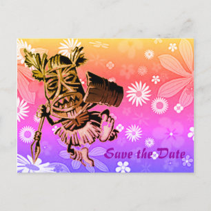 Hawaiischer Entwurf Ankündigungspostkarte