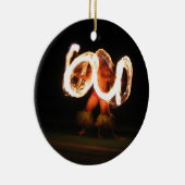 Hawaiischer Feuer-Tanz Keramikornament (Rechts)