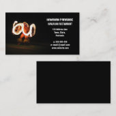 Hawaiischer Feuer-Tanz Visitenkarte (Vorne/Hinten)