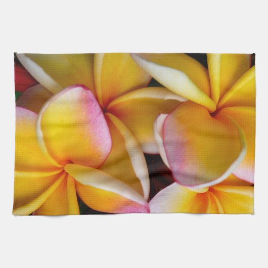 Hawaiischer Frangipani Handtuch (Horizontal)