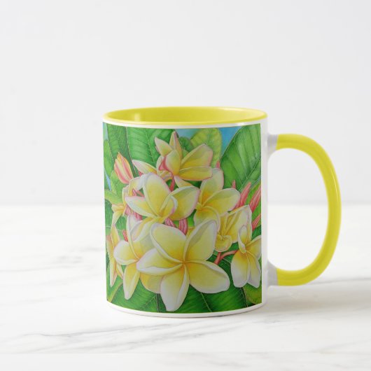 Hawaiischer Frangipani Tasse (Rechts)