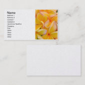 Hawaiischer Frangipani Visitenkarte (Vorne/Hinten)