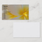 Hawaiischer Frangipani Visitenkarte (Vorne/Hinten)