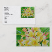 Hawaiischer Frangipani Visitenkarte (Vorne/Hinten)